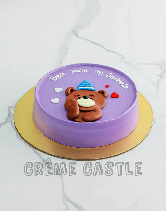 Purple Teddy Cake