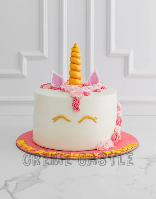 Pink Unicorn Cream Cake