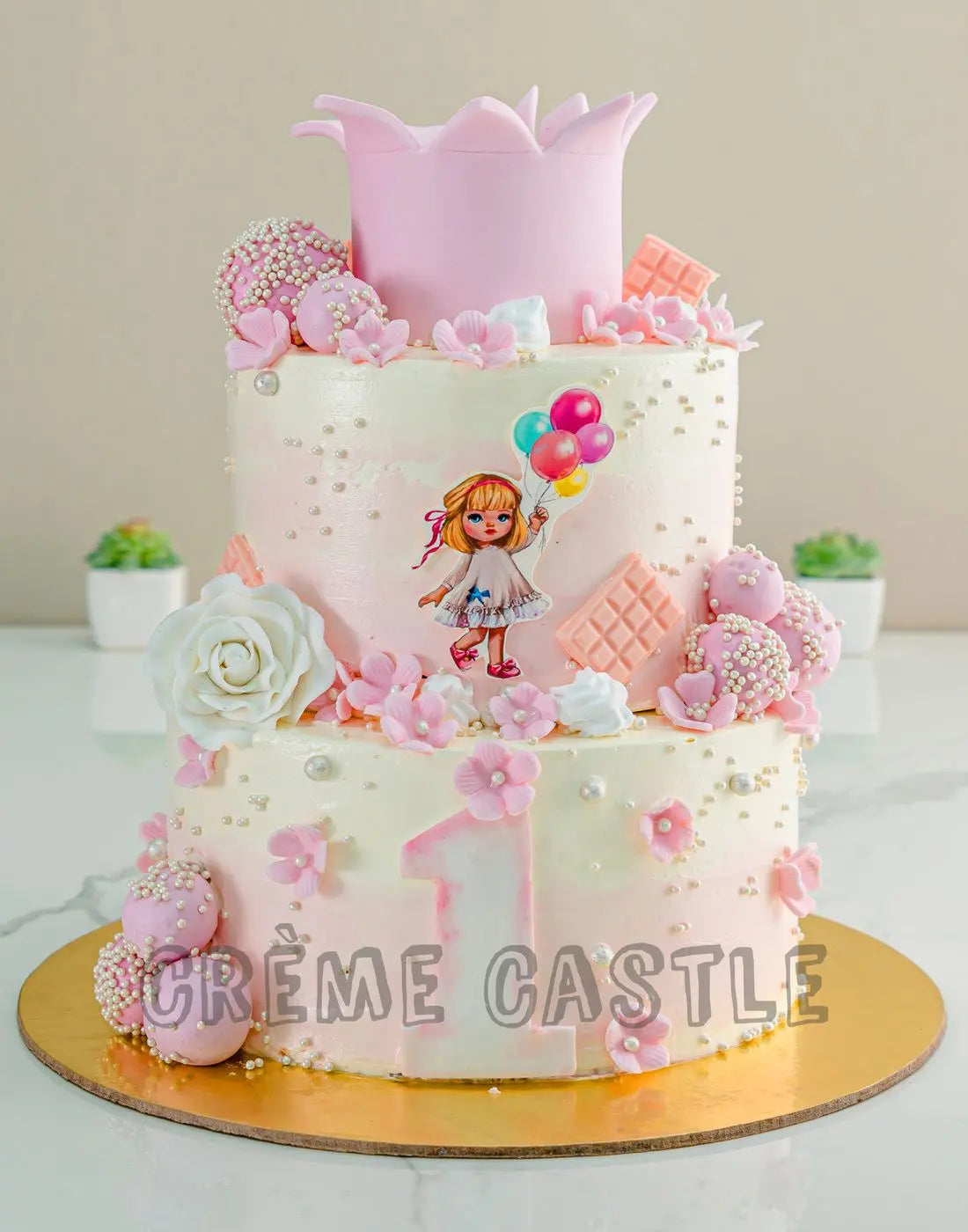 Tiara Candy Cake for 1st Birthday
