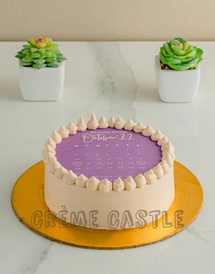 Purple Calendar Cake