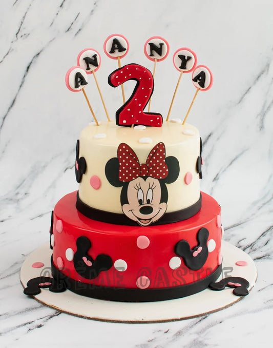 Minnie Mouse Tier Cake