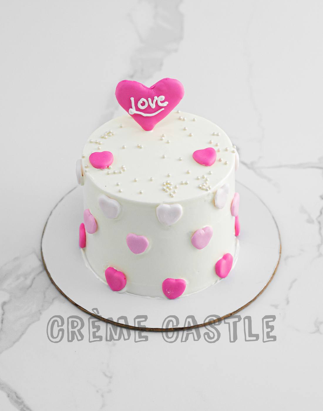 Pastel Pink Valentine Cake