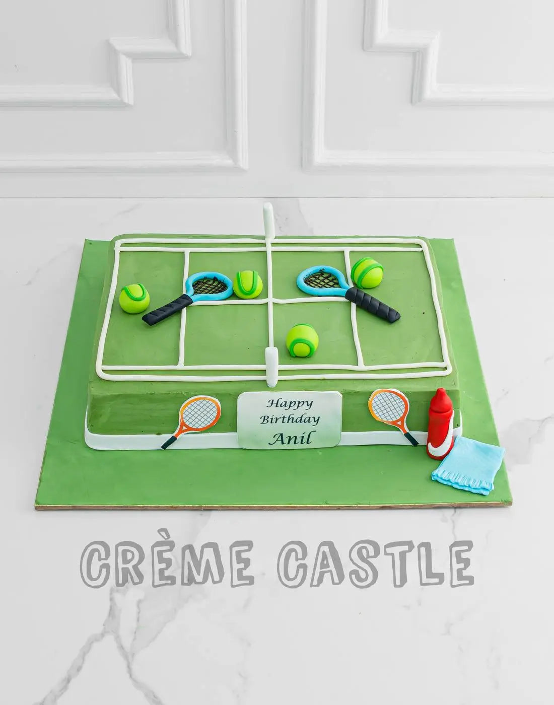 Tennis Court Theme Cake