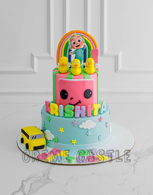 Cocomelon Elegant Cake