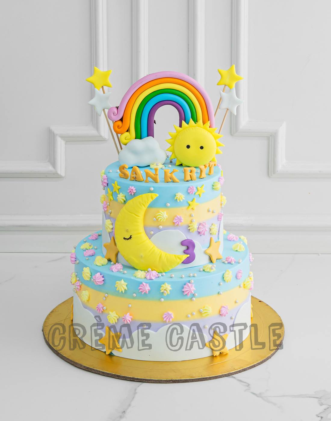 Sunny Moony Rainbow Cake