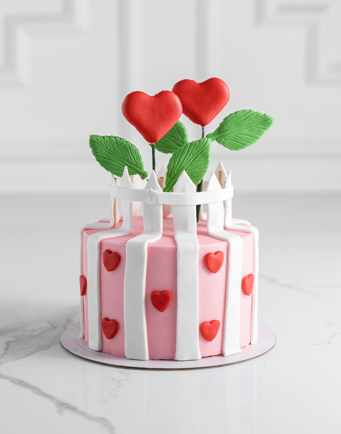 Love Fence Anniversary Cake