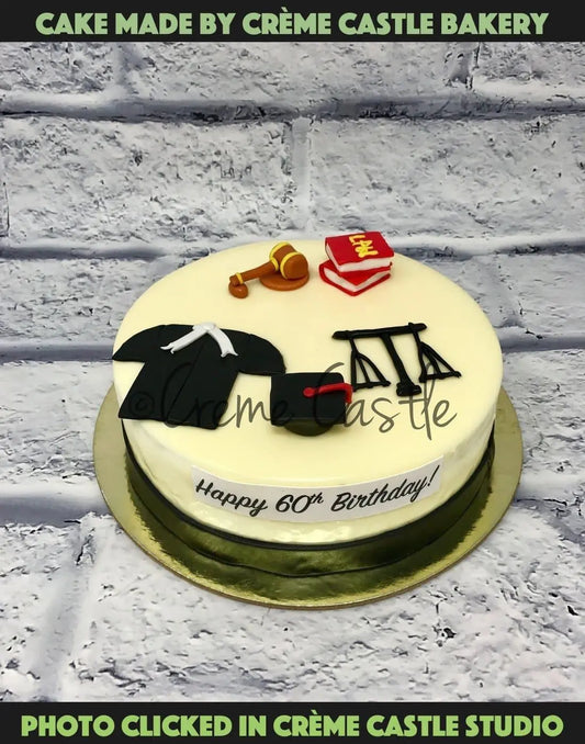 Lawyer Birthday Cake - Creme Castle