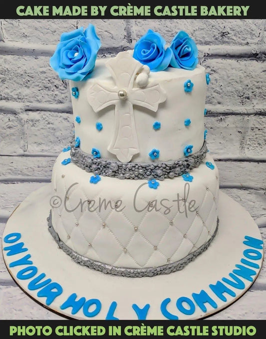 Blue Floral Theme - Creme Castle