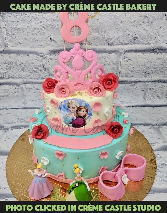 Princess Theme Cake - Creme Castle
