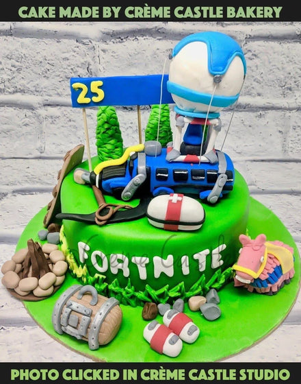 Fortnite Game Cake - Creme Castle