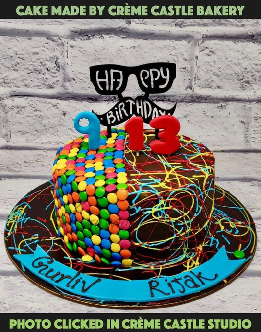 Gems And Colors Cake - Creme Castle