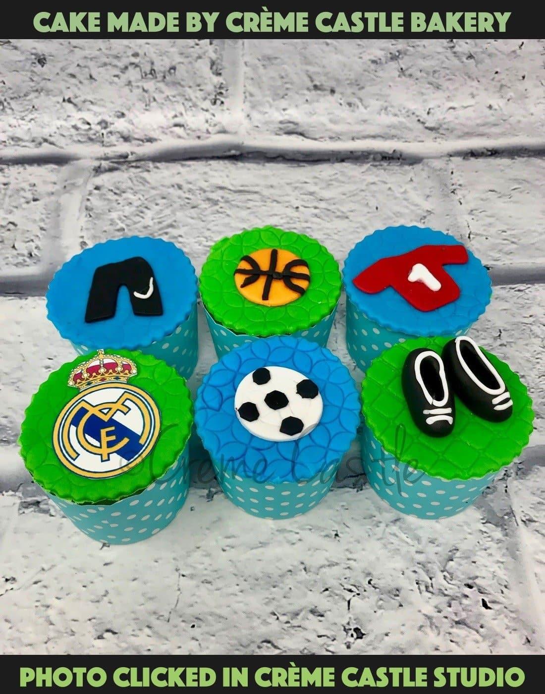 Football Cupcakes. Cupcakes For Boys. Noida & Gurgaon