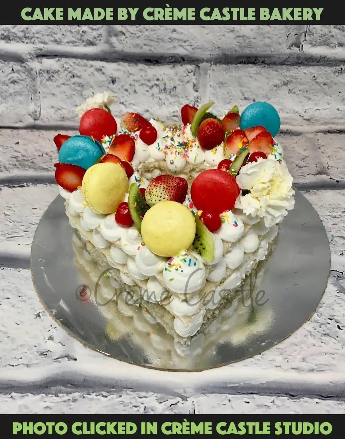 Naked Heart Cake - Creme Castle