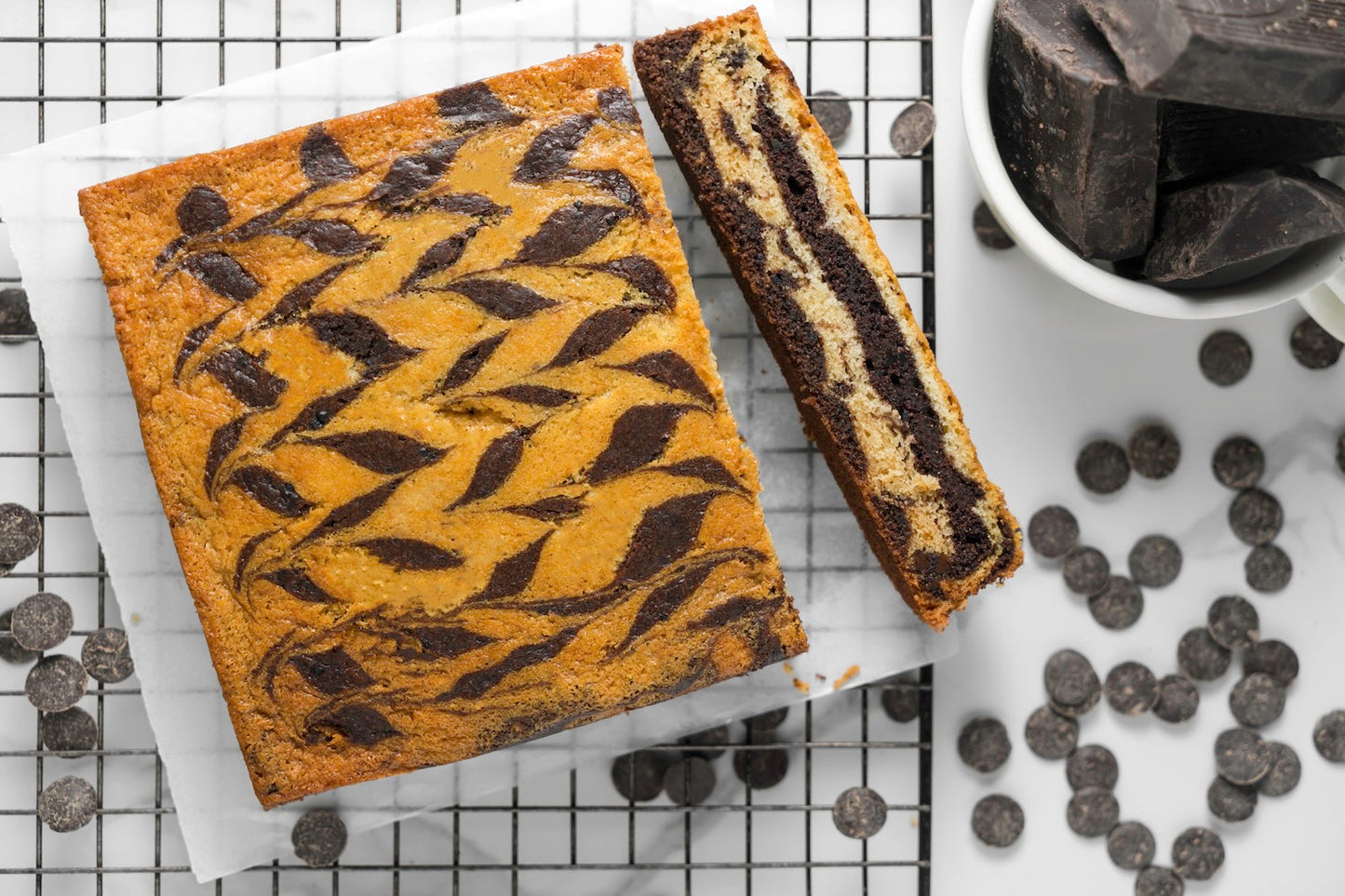 Chocolate Marble Cake - Creme Castle