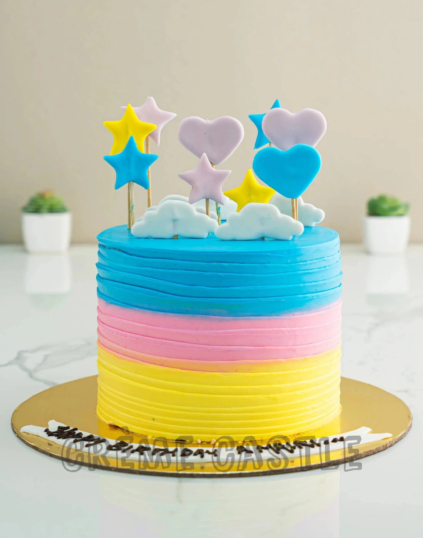 Rainbow Theme Cake by Creme Castle