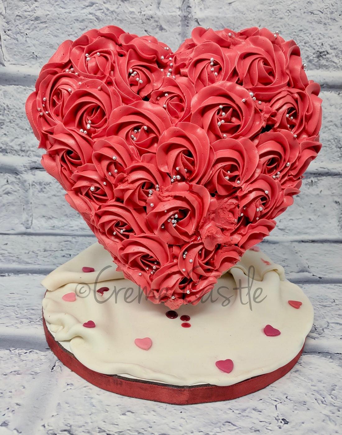Heart Shaped Cakes - Creme Castle