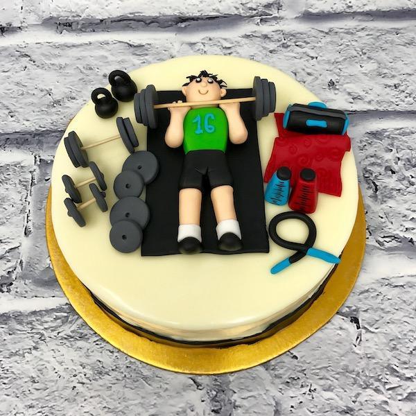 Fondant Gym Cake- Order Online Fondant Gym Cake @ Flavoursguru
