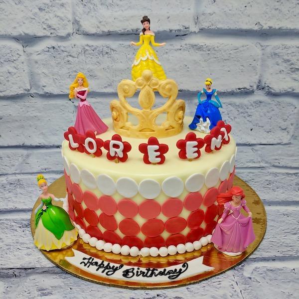 Pink Princess Crown Birthday Cake – The Cake Guru