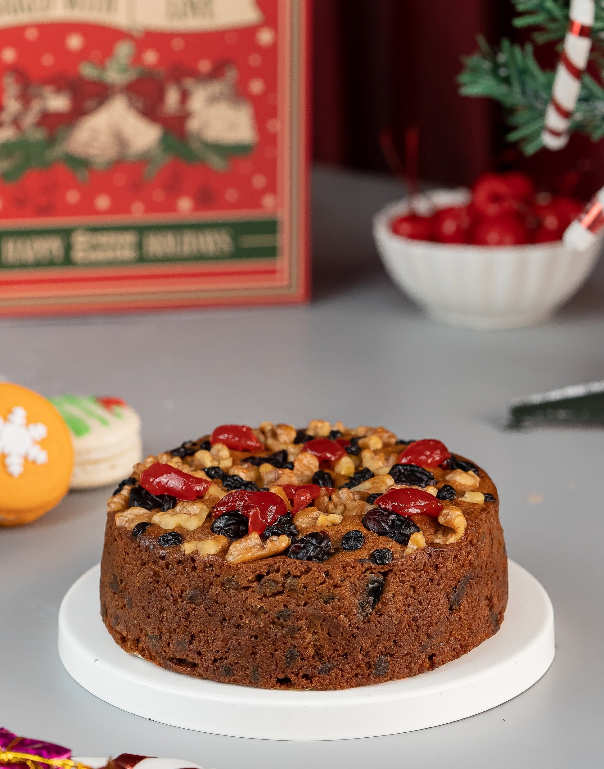 Christmas Plum Cake 400gm Eggless Creme Castle