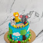 Jungle Theme Cake - Creme Castle