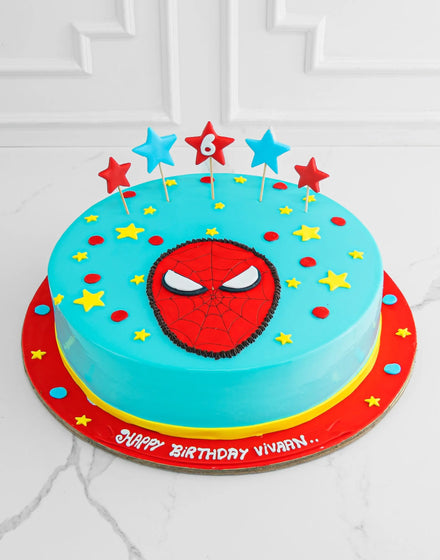 Spiderman Birthday Cake