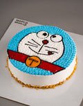 Doremon Face Birthday Cake
