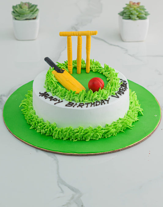 Cricket Fan Cake | Creme Castle