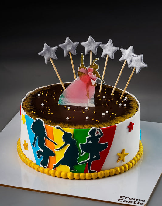 Dance Lover Cake - Creme Castle