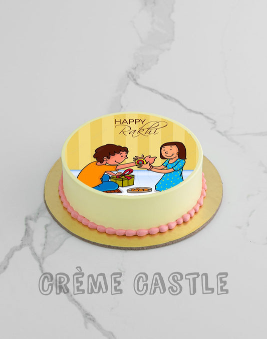 Happy Rakhi Cake - Creme Castle