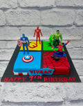 Avengers Toys Square Cake
