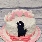 White Heart and Couple Cake - Creme Castle