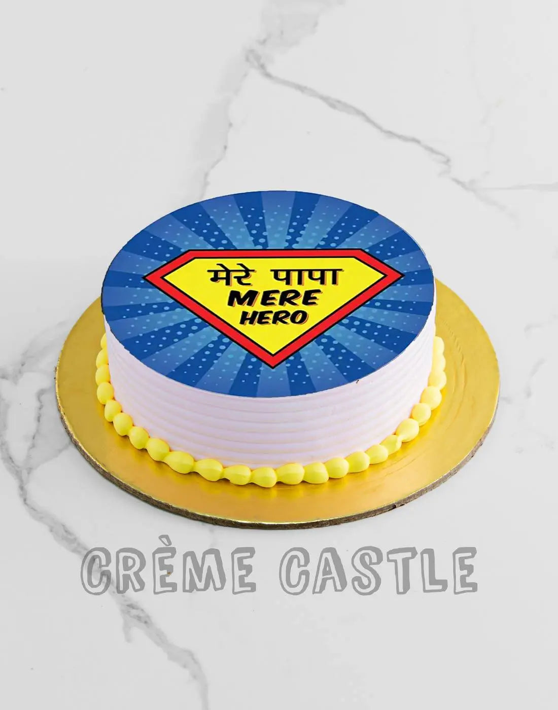 Pineapple Hero Fathers Day Cake Creme Castle