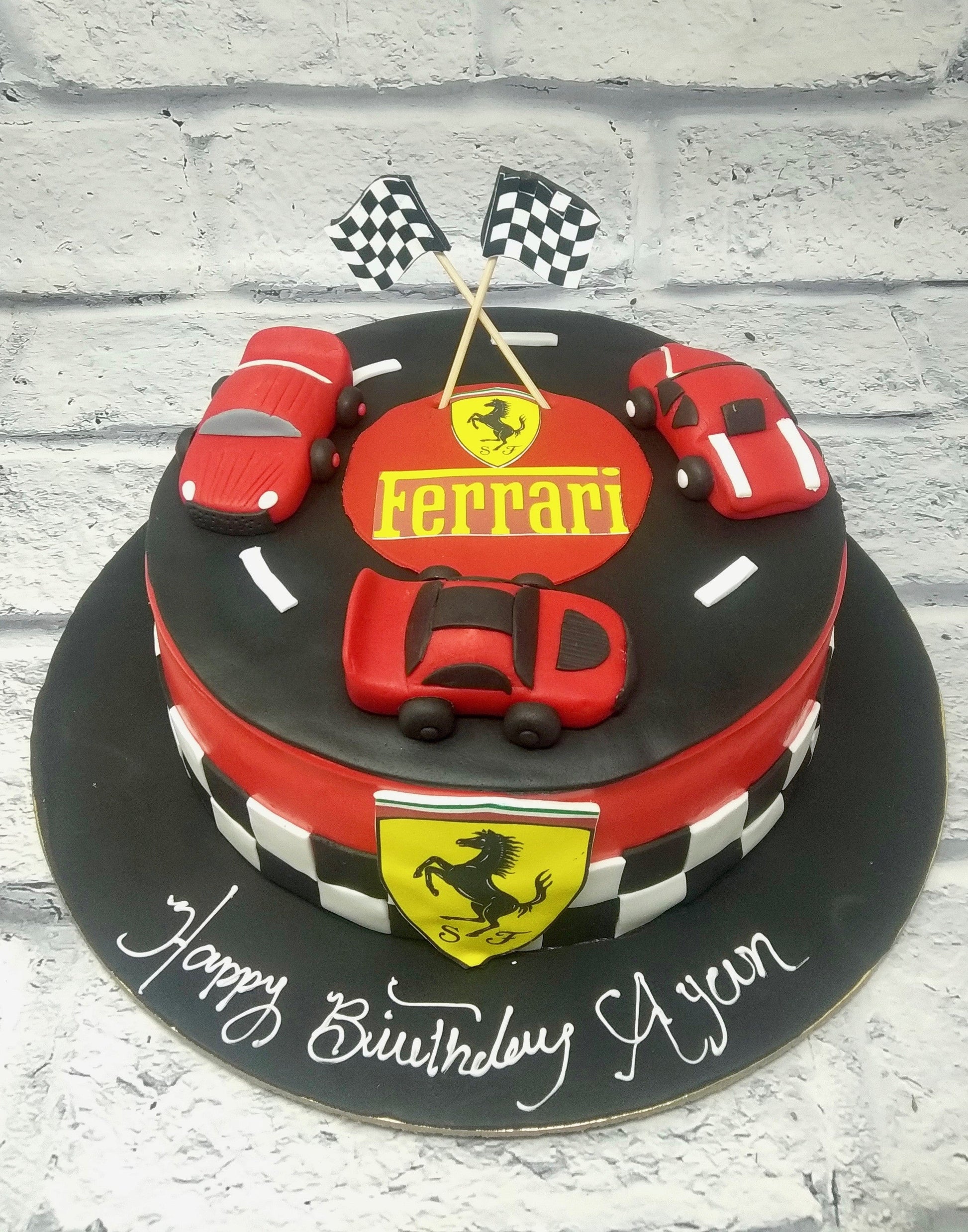 Ferrari Car Cake - Creme Castle