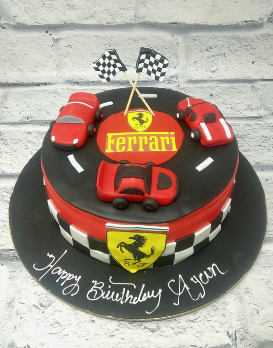 Ferrari Car Cake - Creme Castle