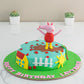 Peppa Pig Farm Cake. Kids Birthday Cake Ideas. Noida & Gurgaon