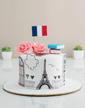 French Travel Theme Cake