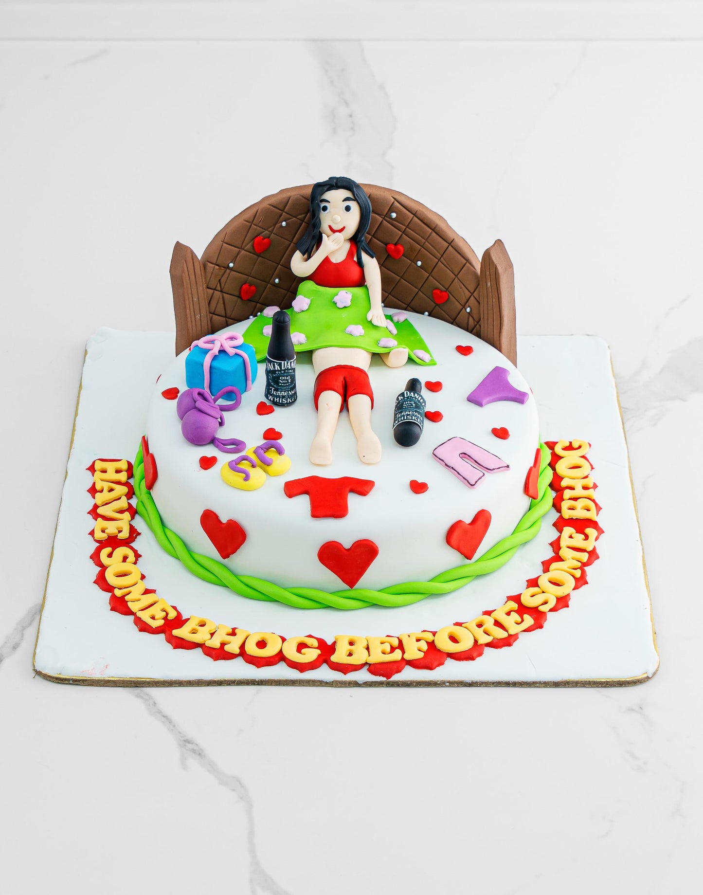 Naughty Bed Cake Designs. Bachelorette Party Cakes. Noida & Gurgaon