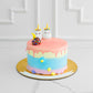 Unicorn Pink Rainbow Cake - Creme Castle