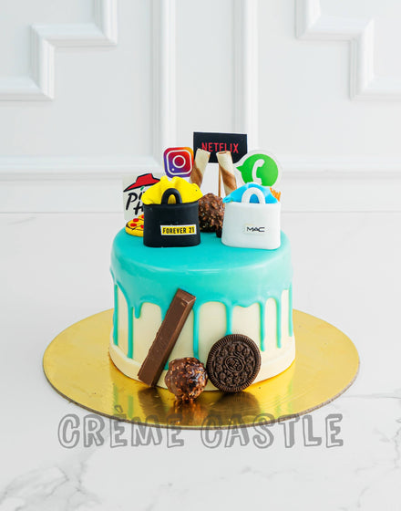 Shopping Social Media Cake