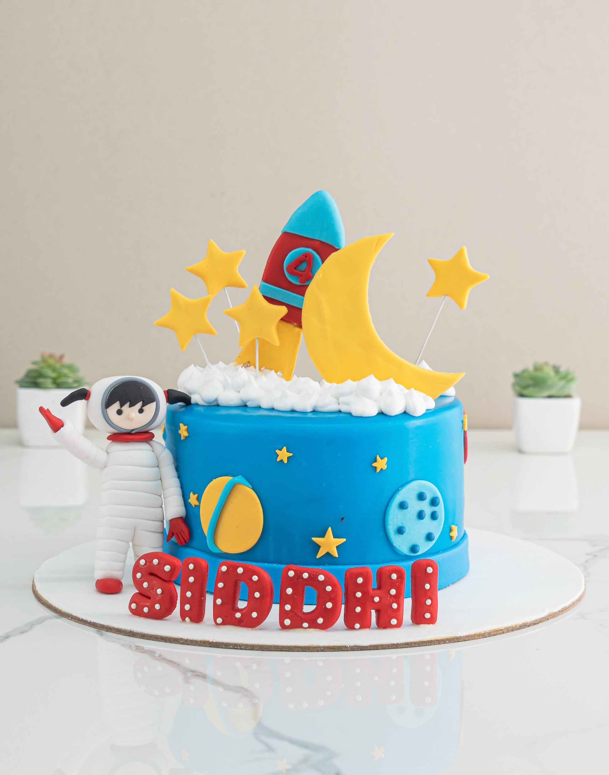 Space Rocket Cake - Creme Castle