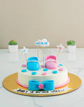 Baby Shower Shoes Design Cake