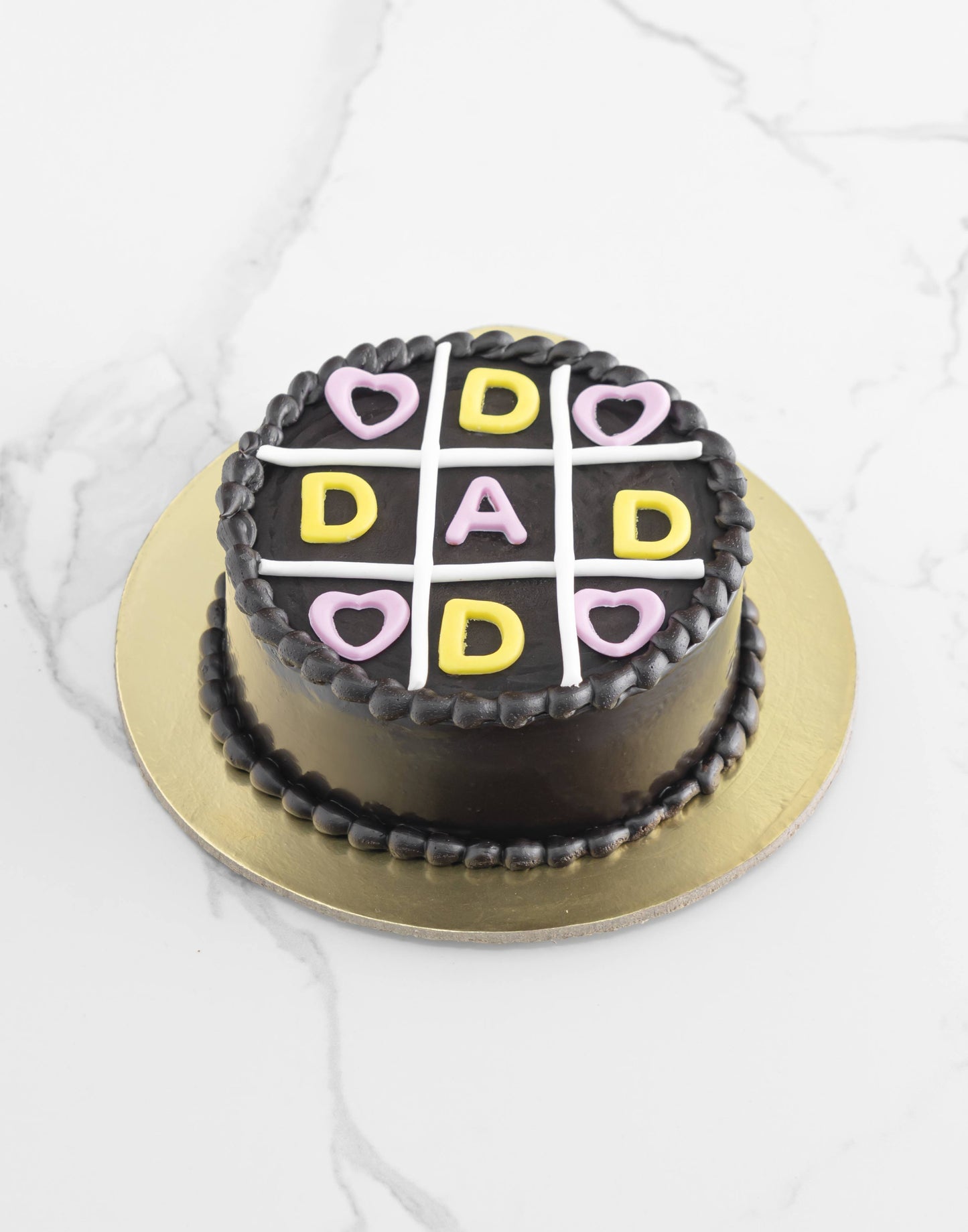 Chocolate Truffle DAD Crossword Design Cake