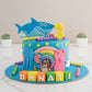 Baby Shark Laughing Cake. Underwater Theme Cake. Noida & Gurgaon