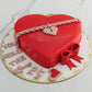 Heart Lock Cake. Valentine Day Cake. Anniversary Cake. Noida Gurgaon