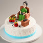 Mother and TV Design Cake