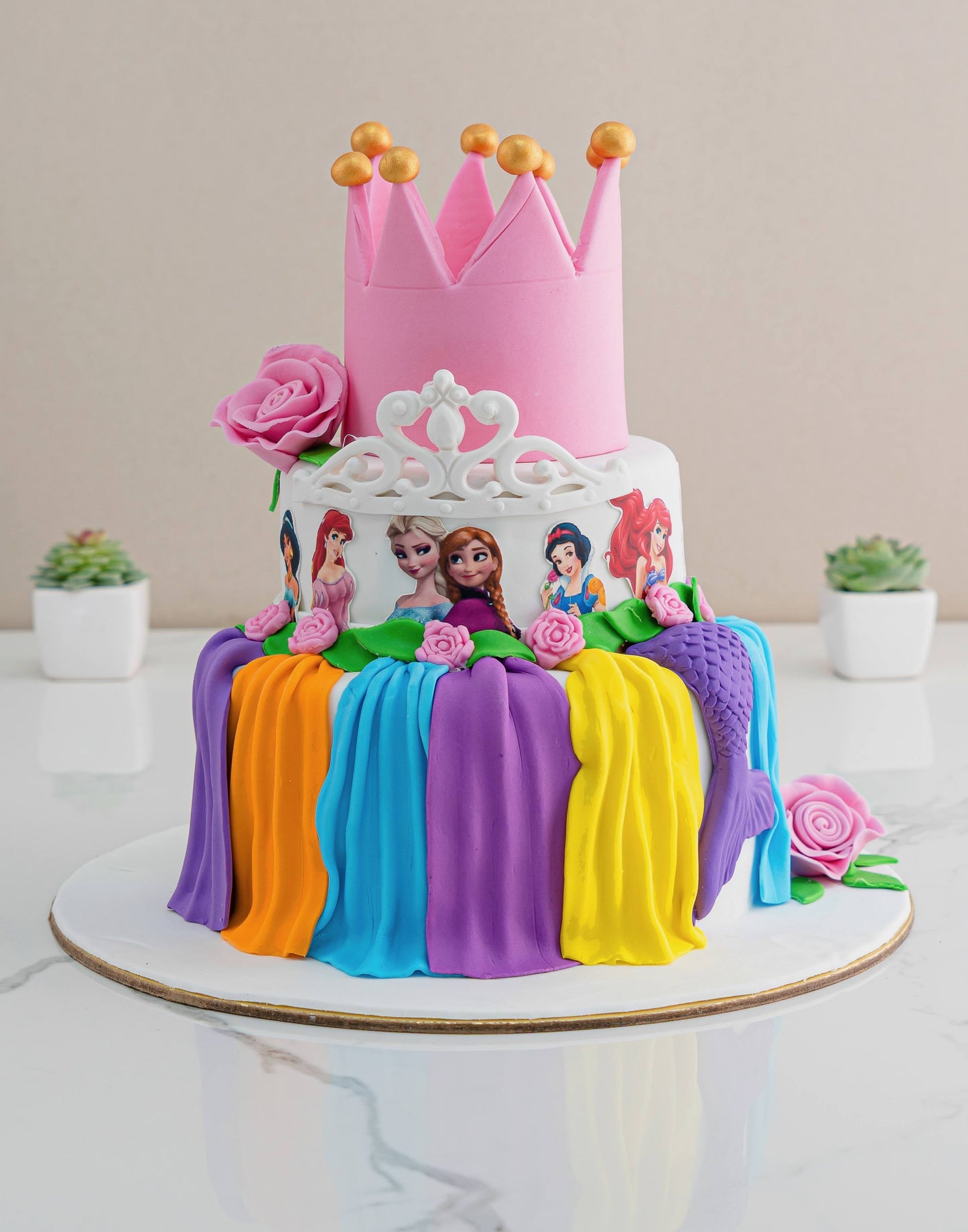 Princess Ddesign Cake - Creme Castle