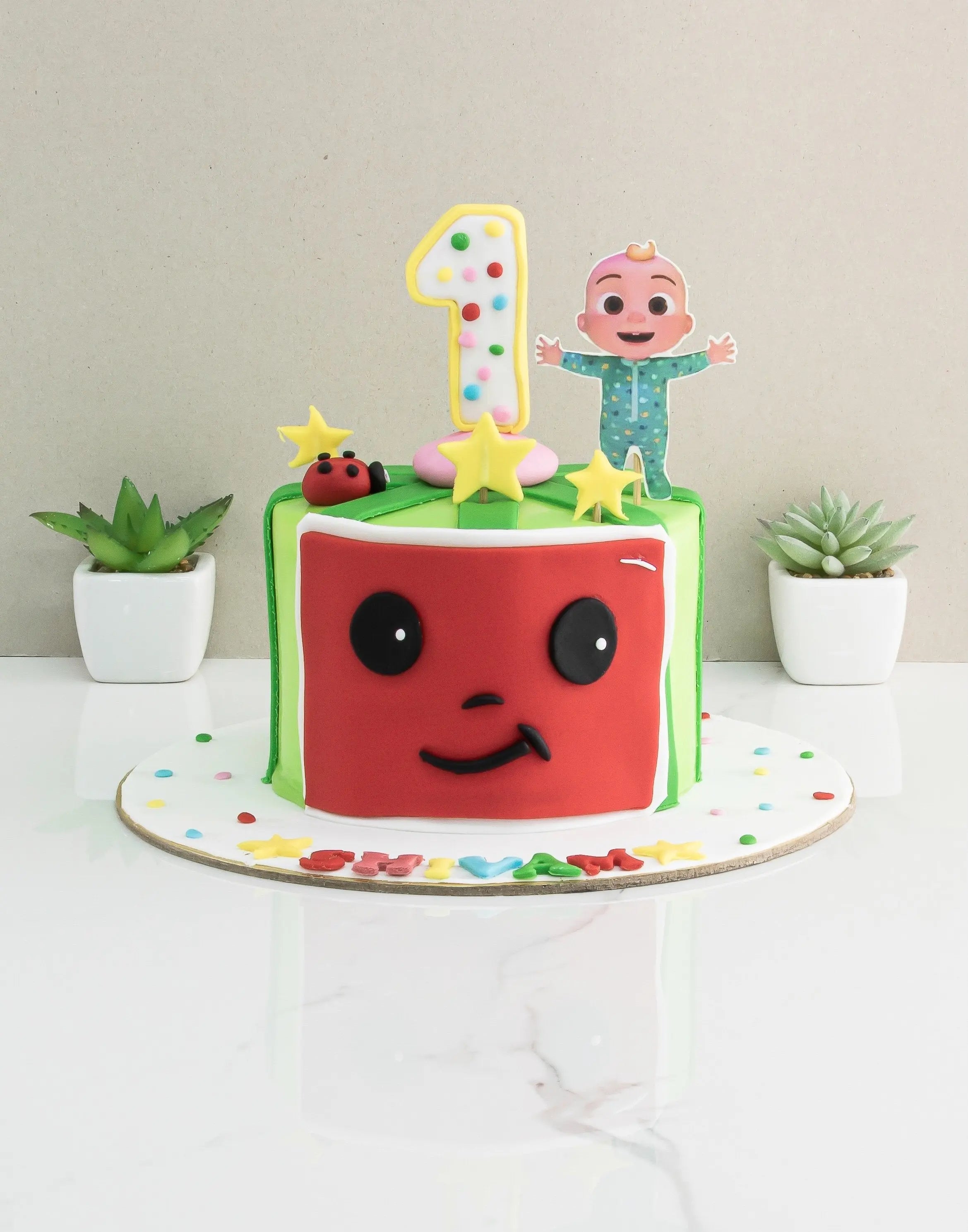 First Birthday Cake | Cocomelon, Princess theme β Creme Castle