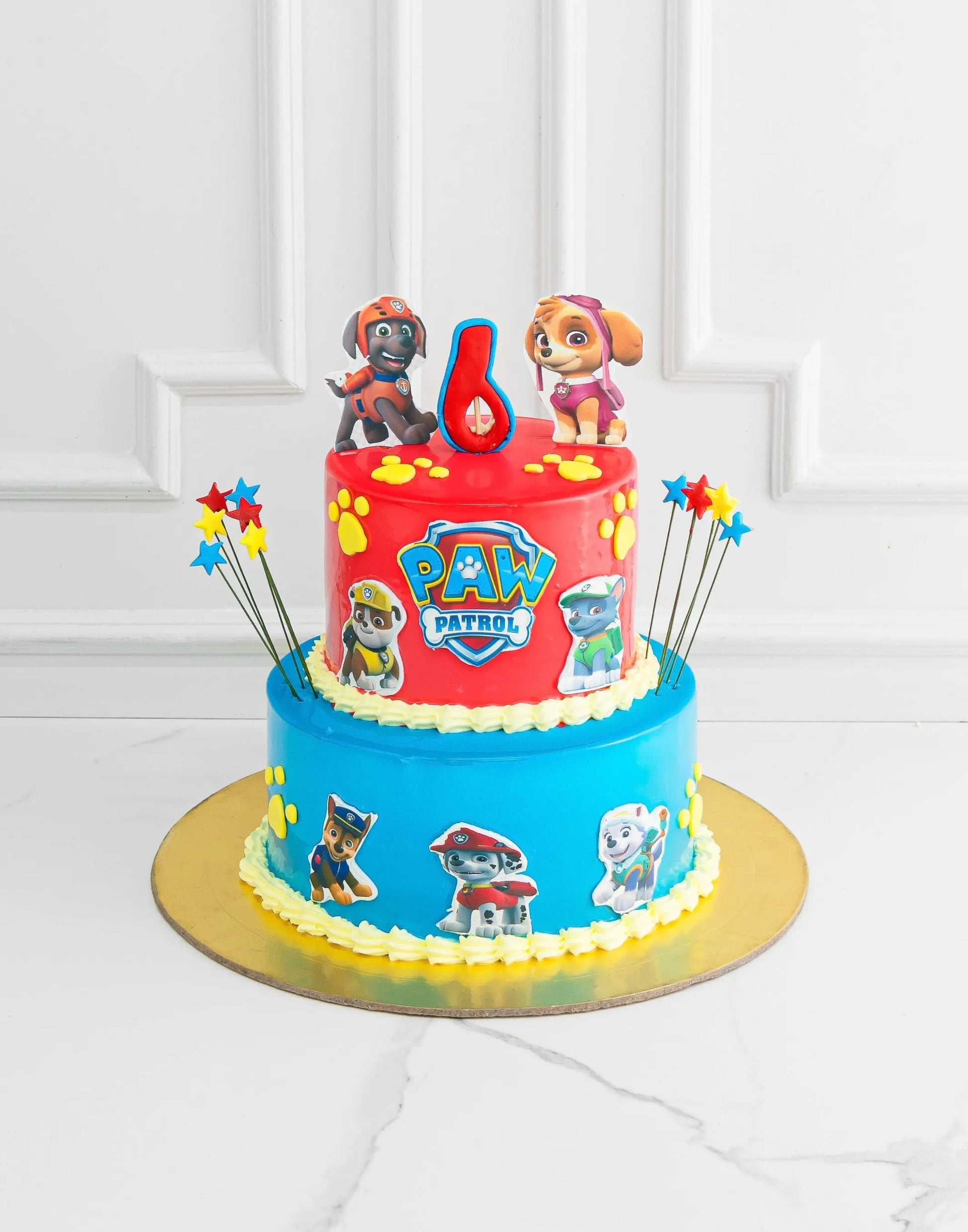 Paw Patrol Theme Cake in 2 Tier by Creme Castle