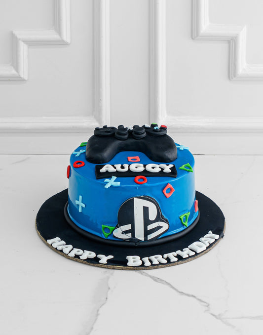 Gaming Theme Cake with PS4 by Creme Castle