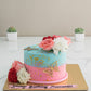 Pastel Floral Cake - Creme Castle